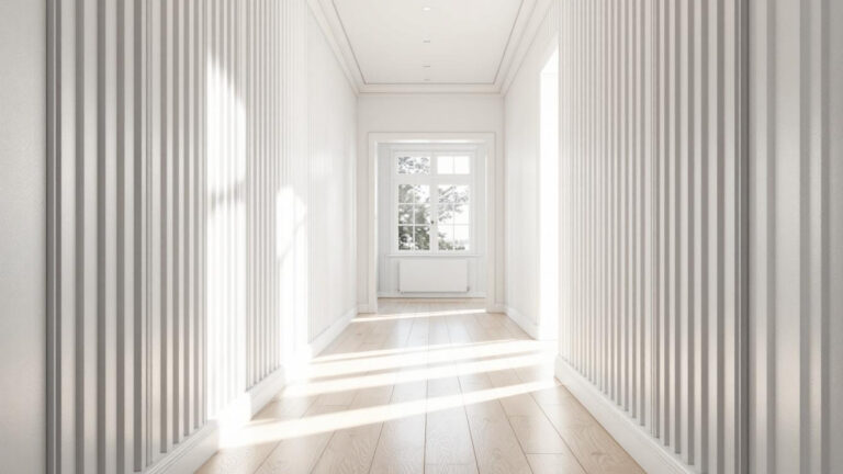 How to Use Vertical Lines to Make a Small Hallway Feel Exponentially Longer