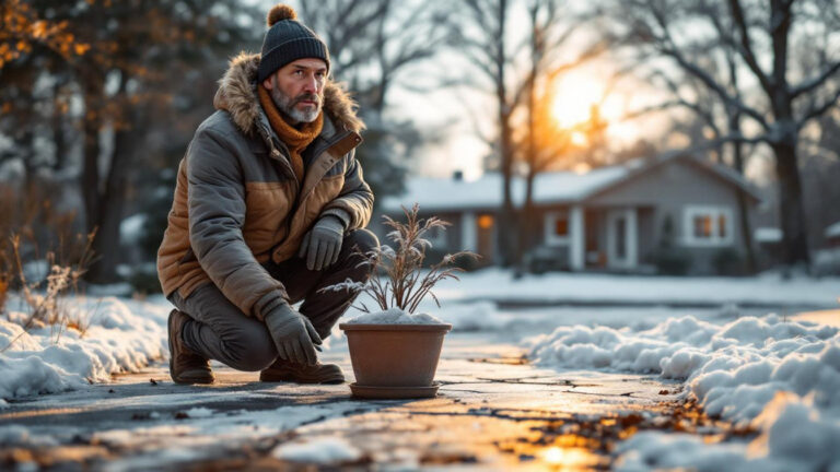 Why You Should Never Put Heavy Potted Plants Directly Onto Frozen Concrete