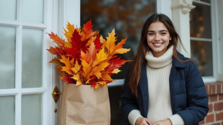 Why You Should Start Keeping a Bag of Dried Leaves Near Your Front Door This Winter