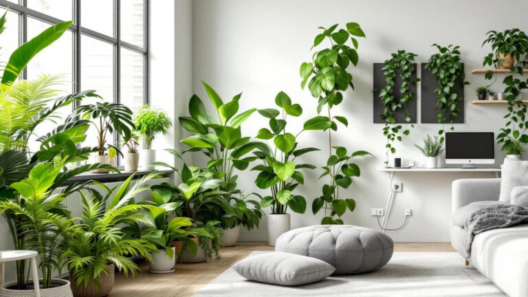 How to Use Plants to Hide Ugly Cords and Wires in Your Home Seamlessly
