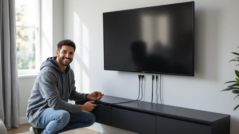 The $5 Cable Management Hack That Eliminates the Mess Behind Your TV Forever