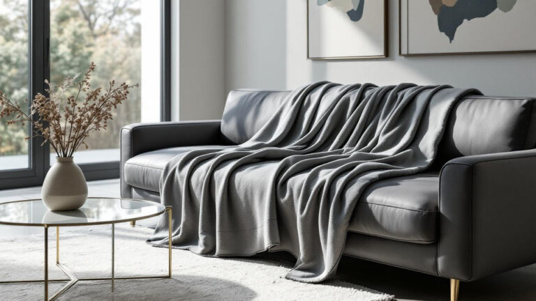 The ‘Hotel Fold’ Technique That Makes Any Throw Blanket Look Intentionally Styled