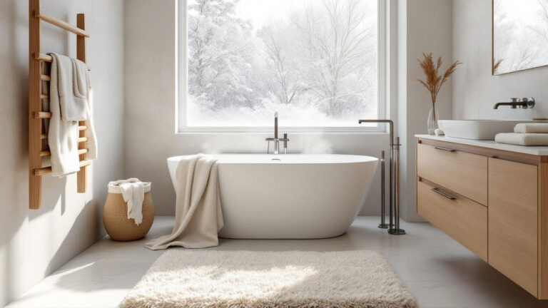 Why You Should Be Adding an Extra Rug to Your Bathroom This Winter